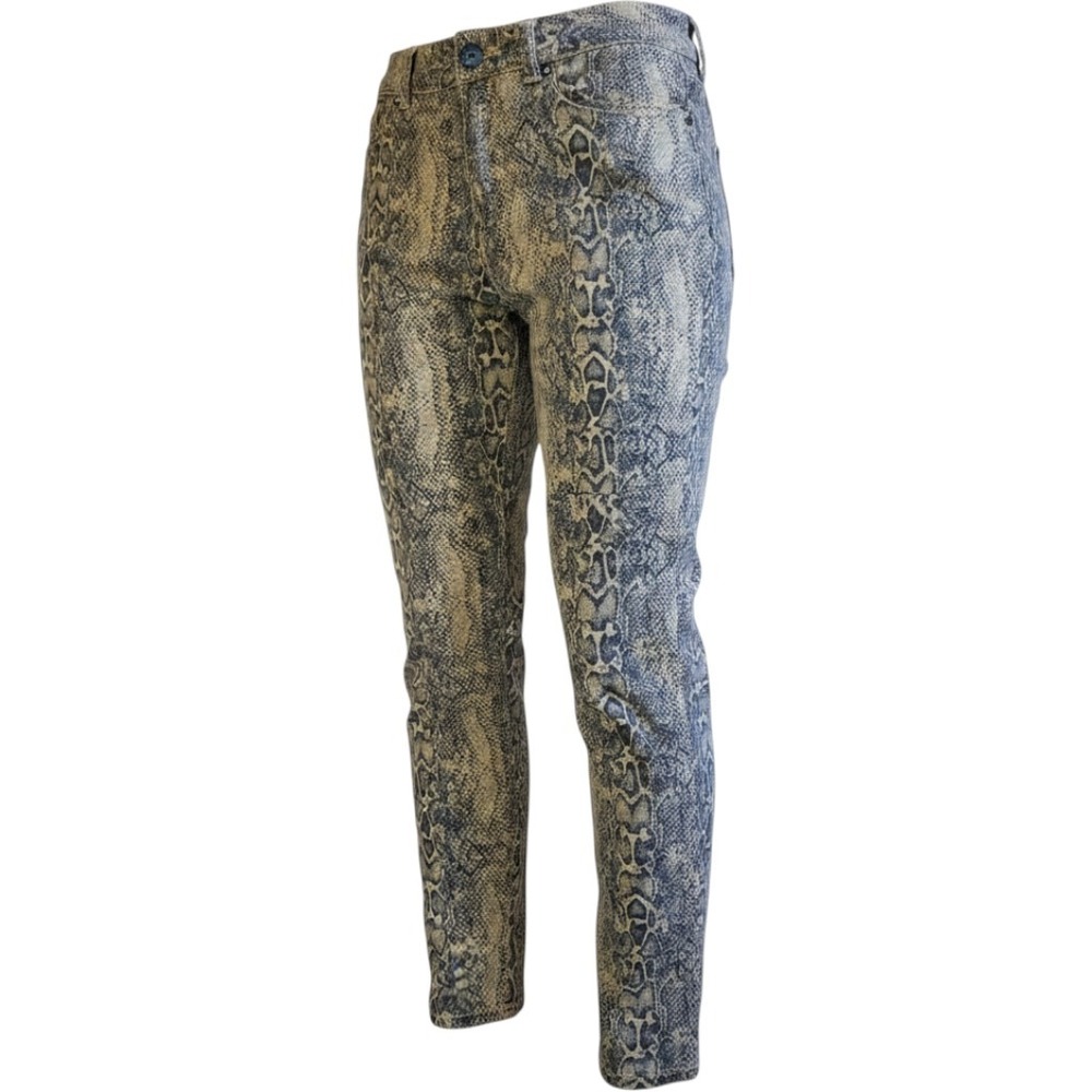 Seven7 Jeans Women Sz 12 Snake Print Skinny Straight Leg Everyday Animal Pattern